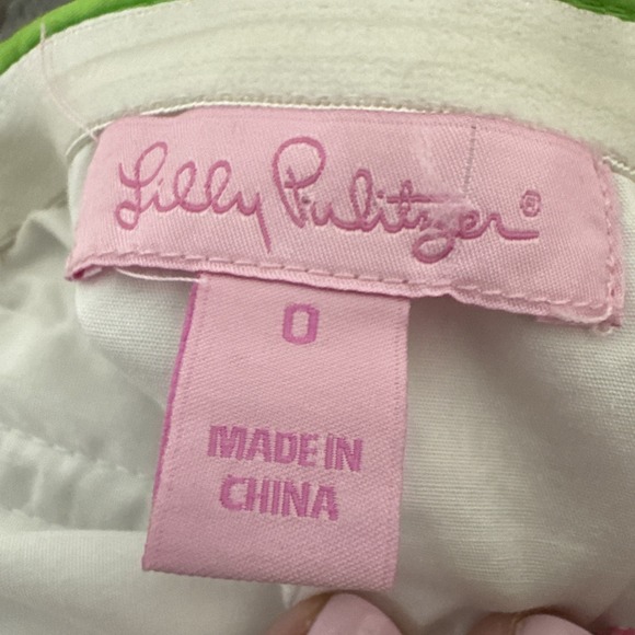 LILLY PULITZER FRANCO Sz 0 Pink Grrrowl Embroidered Alligator Tie Dress EUC - Picture 5 of 7